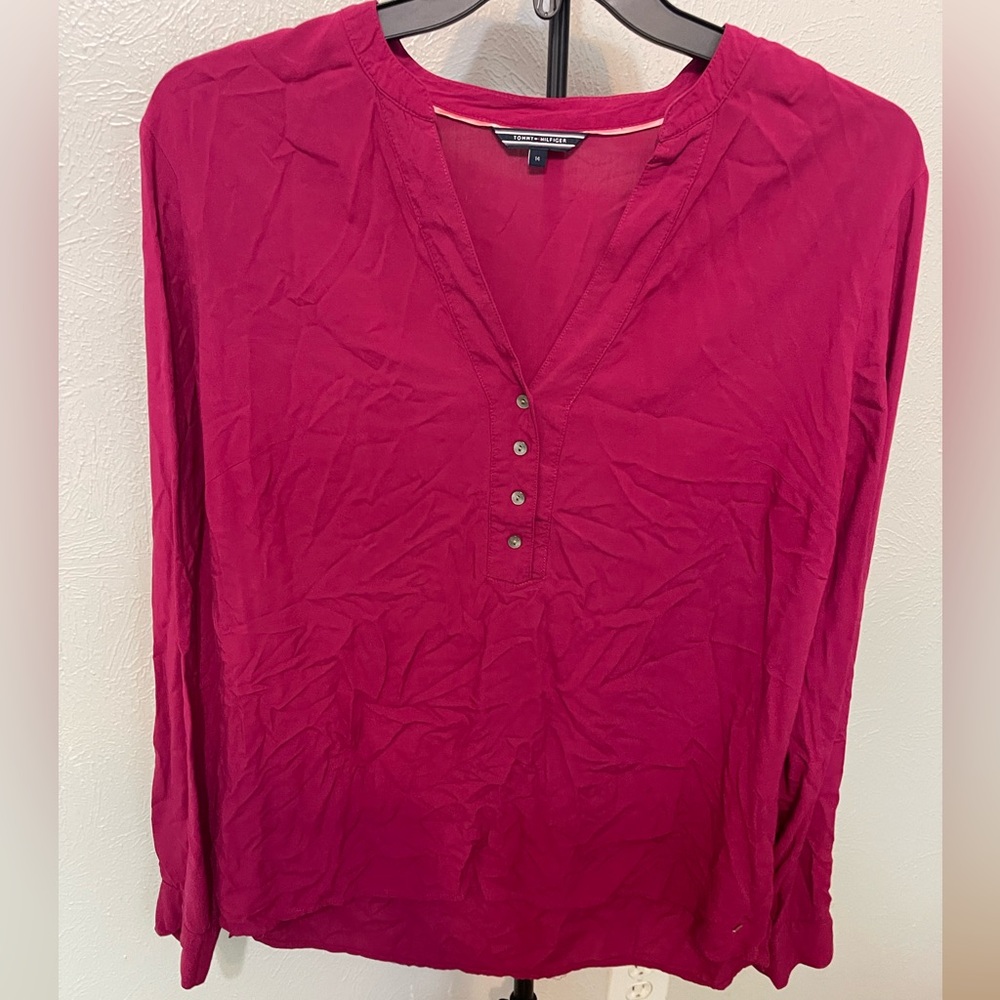 Tommy Hilfiger Fuchsia Blouse